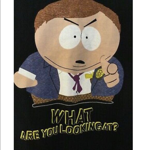 VTG 205 COMEDY CENTRAL WHAT ARE YOU LOOKING AT? SIZE APPROXIMATE XL- L No Tag - Picture 3 of 16